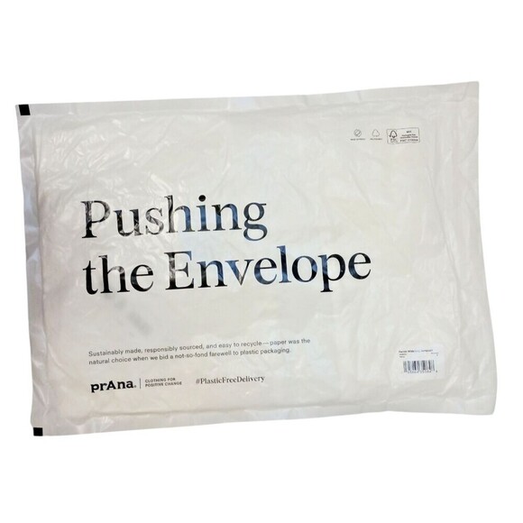 PrAna Fernie Jumpsuit Womens Large White Tencel Gauze Wide Leg Cover Up NWT - Picture 5 of 6